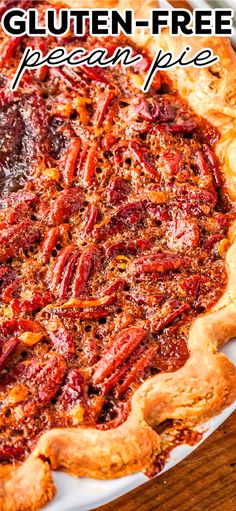 Gluten Free Pecan Pie Classic Pecan Pie Recipe, Wholesome Breakfast Ideas, Classic Pecan Pie, Gluten Free Pecan, Pecan Filling, Dairy Free Salads, Plate Recipes