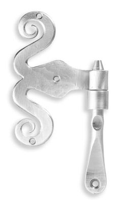 a pair of metal scissors on a white background