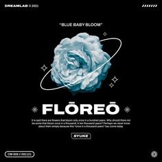 the flyer for blue baby bloom's floreo