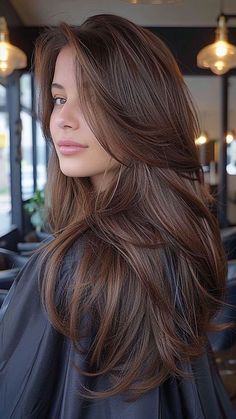 Long Brown Hair, Long Layered Hair, Haircuts For Long Hair, Long Hair Cuts, Layered Haircuts, Layered Hair