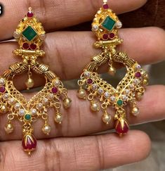 Gold Jewelry Stores, Ear Ring, Bride Jewelry, Gold Bride Jewelry, Gold Earrings Designs, Ear Rings, Bride Jewellery, Gold Jewelry Fashion