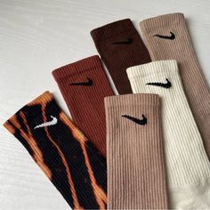 Get Cozy In These Trendy Colored Socks! Sizes: M: Women's Size 6-8 / Men's Size 5-7 L: Women’s Size 8-13 / Men’s Size 8-12 Made To Order: I Can Ship Within 2 Business Days. Note: 1. These Are Hand Dyed & The Colors May Appear Slightly Different Than What’s Pictured. 2. Over Time There Will Be Some Fading Through Wear & Repeated Washes. 3. A Fixative Is Used To Prevent Color Bleeding, But Some Bleeding Is Still Possible. Hand Wash The First Few Washes Care Instructions: - Hand Wash Separately In Colorful Nike Socks, Matching Top And Shorts, Nike Crew Socks, Black Nike Pros, Volleyball Knee Pads, Nike Set, 2024 Wishlist, Nike Brown, Reflective Vest