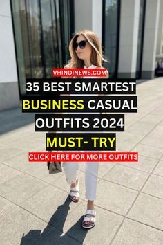 Casual Work Outfits 2024, Smart Casual Women Outfits 2024, Summer Smart Casual Outfits Women, Smart Casual Women Summer, Summer Office Looks, Smart Business Casual, Office Fashion Summer, Best Business Casual Outfits