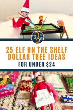 elf on the shelf dollar tree ideas for under $ 24