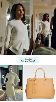 Scandal Outfits, Black White Outfit, Bag Prada, Elegant Attire