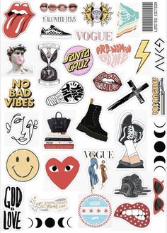 the rolling stones sticker sheet