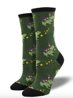 Frog Socks, Wishlist Clothes, Silly Socks, Womens Knee High Socks, Sock Lovers, Unique Socks, Corgi Butts, Funky Socks, Ankle Socks Women