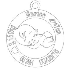 a black and white photo of a baby in a circle with the words birth on it