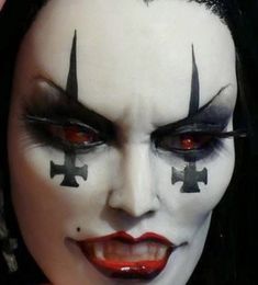 Requiem Vampire Knight, Drag Make-up, Vampire Makeup, Punk Makeup, Drag Makeup, Swag Makeup, Art Face, Dope Makeup, Special Effects Makeup