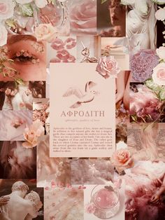 a collage of pink and white flowers with the words apathh on it