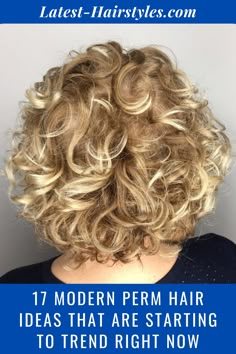 Loose Perm Short Hair, Spiral Perm Short Hair, Wave Perm Short Hair, Modern Perm, Loose Curl Perm, Loose Perm, Perm Curls, Short Permed Hair, Perm Hair