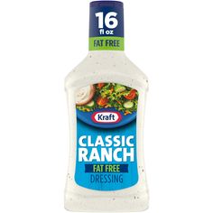 a bottle of ranch dressing on a white background