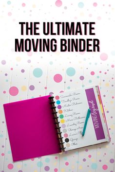 the ultimate guide to moving binder