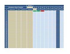 a printable attendance sheet for employees