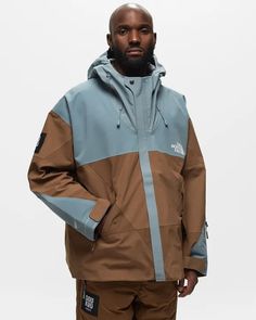 The North Face X UNDERCOVER GEODESIC SHELL JACKET Blue/Brown | BSTN Store Color Reference, Summer 24, Shell Jacket, Ski Wear, Stylus, Blue Brown, North Face, Parka, The North Face