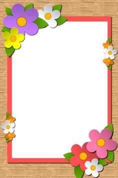 a paper flower frame on a wooden surface