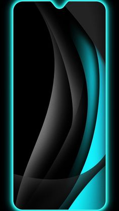 an abstract black and blue background with some lines in the center, as well as a square frame