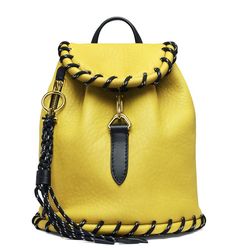 Acne Studios Bag, Diy Clutch Bag, Yellow Backpack, Knapsack Bag, Field Bag, Yellow Purses, Rucksack Bag, Handbag Essentials, Rope Bag