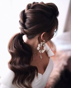 Hairstyles For Bridesmaids Ponytail, Side Ponytail Hairstyles, Peinados Fáciles Para Cabello Corto, Hot Hair Styles, Wedding Hairstyles Updo, Elegant Hairstyles