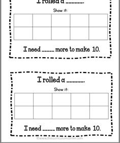 two worksheets with words and pictures to help students learn how to read them