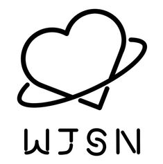 the wtsn logo is shown in black and white, with an outline of a heart