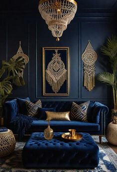 35 Gorgeous Dark Boho Living Room Inspirations 36