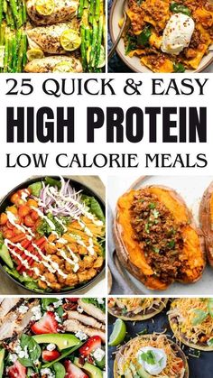 25 quick and easy high protein low calorie meals