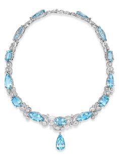 A Family Journey Geneva Aquamarine Platinum Necklace | Boodles Boodles Necklace, Platinum Necklace, Diamond Guide, Aqua Marine, Jewelry Business, Rings For Her, High Jewelry, Geneva, Brilliant Cut Diamond