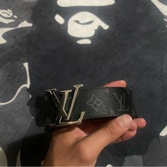 Louis Vuitton Eclipse Belt Black Monogram Size 105/42 Men Jean Size 36 Lightly Worn Authentic Louis Vuitton Black, Louis Vuitton Belt, Belt Black, Louis Vuitton Men, Black Belt, Black Silver, Mens Jeans, Black Jeans, Vision Board