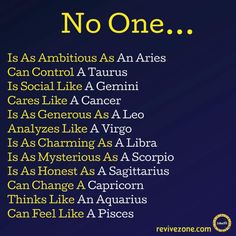 the zodiac sign for no one is in front of a blue background with gold lettering