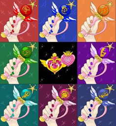 Sailor Wands Crystal Wallpaper, Sailor Moon Usagi