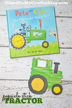 an image of a book about pete the cat and tractor