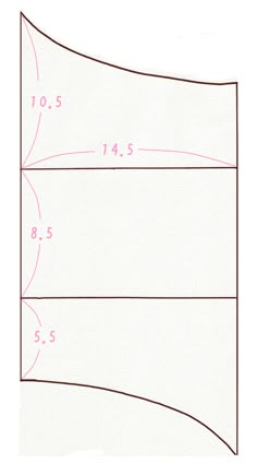 an image of a sewing pattern with measurements