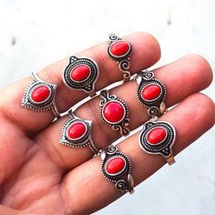 Coral Gemstone Silver Plated Handmade Rings Jewelry Metal :- Silver Plated Gemstone :- Coral Shape :- All Mix Ring Size US :- 5 To 9 Mix Coral Ring, Handmade Rings, Metal Jewelry, Handmade Ring, Rings Statement, Silver Plate, 925 Silver, Statement Rings, Coral