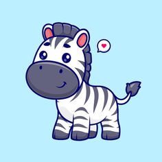 a cartoon zebra is standing in the air