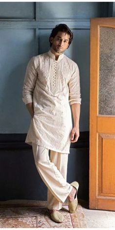 White Panjabi For Men, Panjabi For Men, White Kurta Men, Kurta Poses, Pose For Men, Panjabi Design, Latest Kurta Designs, Men's Outfits By Pattern, Mens Vest Fashion