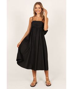 Petal and Pup Women's Alice Bow Back Midi Dress - Macy's Petal And Pup, Bachelorette Outfits, Bow Back, Review Dresses, Little White Dresses, Black Xs, Midi Length Dress, Midi Dress Sleeveless, Babydoll Dress