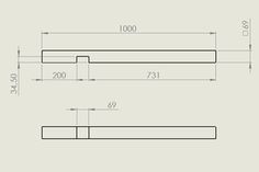 an image of a line drawing with numbers on the bottom and one in the middle