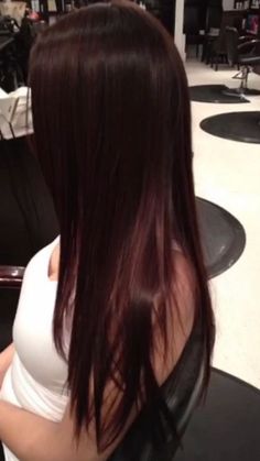 Dark Tone Hair Color Ideas, Black Tinted Red Hair, Black Wine Hair, Black Hair With Tint, Really Dark Red Hair, Blackish Red Hair, Dark Brown Burgundy Hair, Dark Brown Red Hair, Deep Cherry Red Hair