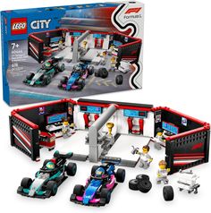 LEGO F1 RACE CAR TOY AND GARAGE – Kids and Formula 1 racing fans will love this LEGO City F1 Garage & Mercedes-AMG & Alpine Cars building set for ages 7 and up