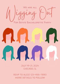 the wigging out for beth's bachelor party is coming to chicago on july 29