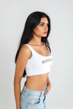 The Scoop Neck Crop Top! This lined, cropped tank is the perfect piece to dress up or keep it casual. SIZING AND DETAILS Sizing: XS-XXL Cropped fit 95% Cotton, 5% Spandex Screenprint, Heat Transfer Vinyl logo application P.S. We’d love to see you repping this style! Make sure to tag us (@hypeandvice) to be featured :) Scoop Neck Crop Top, Cotton Spandex, Crop Tank, Dressed Down, Large Black, Heat Transfer Vinyl, Scoop Neck, Spandex, Dress Up