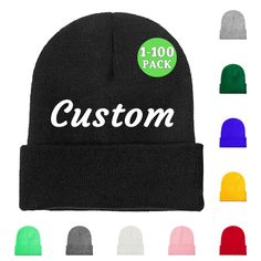 PRICES MAY VARY. ❣CUSTOM PERSONALIZED BEANIE - Choose The Beanie Color And Make Your Own Hat By Adding Text, Slogan, Name, Team Name, Logo, Image Or Anything You Can Think Of! ❣PREMIUM QUALITY - Take Your Winter Outfit To The Next Level And Have Wonderful Christmas Time With Our Classic High Quality Polyester Unisex Skull Cap Beanie For Women And Men. ❣WASHING INSTRUCTIONS - The Beanies Can Be Hand Washed When Needed. Dipping The Beanies In Warm Water With Mild Soap Makes It As Clean As New! Get Make Your Own Hat, Beanie Design, Walking Your Dog, Knit Hat For Men, Skull Hat, Winter Hats For Men, Party Outdoor, Winter Hats Beanie, Logo Text