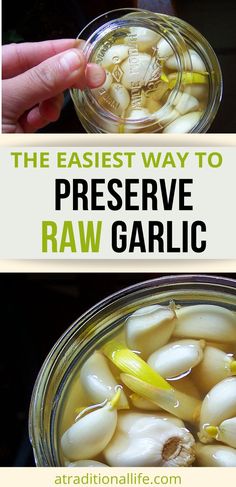 the easy way to preserve raw garlic