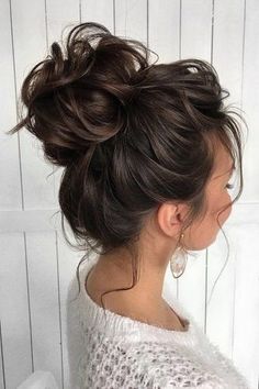 Cute Bun Hairstyles, Cute Messy Buns, Easy Bun Hairstyles, Hair Bun Tutorial, High Bun, Bun Hairstyle, Messy Bun Hairstyles, Peinados Fáciles Para Cabello Corto, Bun Hairstyles For Long Hair