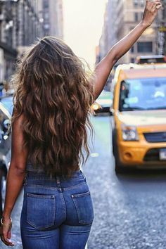 Long Wavy Hair, Hair Envy, Long Hair Cuts, Long Curly, Hair Dos, Gorgeous Hair, Hair Day, Street Styles