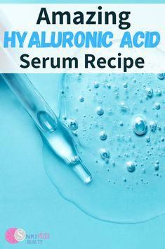 DIY Hyaluronic Acid Serum is so easy to make and its ability to help your skin maintain moisture is unmatched. Learn how to make your own! Hyaluronic Acid Serum Recipe, Healing Waters, Lose Pounds, Hyaluronic Acid Serum, Pure Beauty, Good Healthy Recipes, Clean Skin, Soap Making