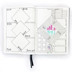 The striped diamond weekly spread will be ALL filled up with colors by the end of the week! I'm using the diamond to track mood, energy, food, & steps. Shapes Overlapping, Bullet Journal Goals Page, Energy Food, Bullet Journel, Goals Bullet Journal