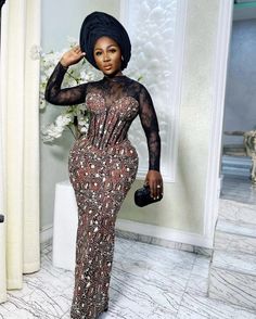 Asoebi Dress, Lace Asoebi, Ankara And Lace, Ankara Dress Designs, Sweet Heart Neckline, Ankara Long Gown Styles, Ankara Dress Styles, African Print Dress Ankara