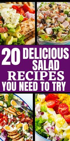 Trying to make delicious salad recipes? Don't worry you're in the right place. I like delicious recipes and these are delicious salad recipes you'll like. If you'll like to make delicious salad recipes then this pin is for you so don't hesitate and check them out Delicious Salad Recipes, Salad Recipe Ideas, Salad Summer, Tomato Salad Recipes, Salad Salad, Fresh Salad Recipes, Ham Salad, Fresh Salad